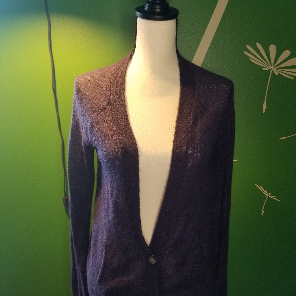 American Eagle Plum Cardigan